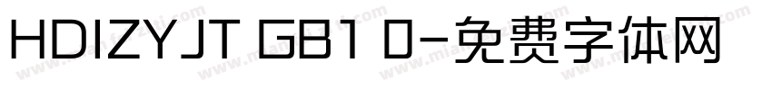 HDIZYJT GB1 0字体转换